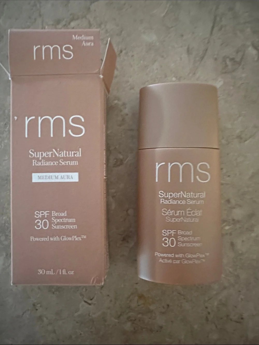 RMS SuperNatural Radiance Serum SPF 30 - Medium Aura (Peachy Rose Box)